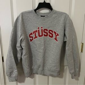 Gray Stüssy Crewneck